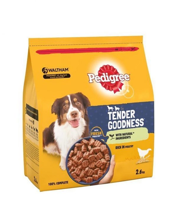 PEDIGREE? TENDER GOODNESS? Adult Medium/ Large Dry Dog Food with Poultry 2.6kg