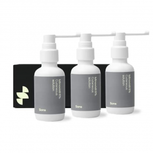 Sons Minoxidil 5% Cutaneous Solution, Hair Regrowth & Thickener Formula, For Hair Loss & Thinning in Men, Reactivates Shrunken Follicles, Precision Application System, 3 Month Supply
