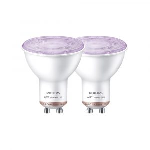 PHILIPS GU10 RGB & WHITE LED SMART LIGHT BULB 4.7W 345LM 2 PACK (334VG)