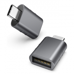 Syntech USB C to USB Adapter(2 Pack), USB-C Male to USB 3.0 Female Adapter Compatible with MacBook Pro after 2016, MacBook Air after 2018, Dell XPS and More Type C or Thunderbolt 3 Devices, Space Grey