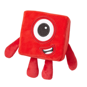 Learning Resources HM94553-UK One, Numberblocks Plush Girls & Boys, Soft Toys for Toddlers 1-3, Red