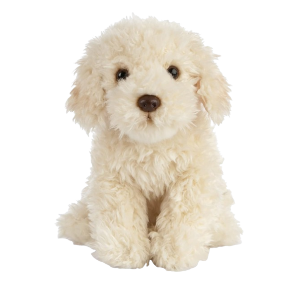 Living Nature Labradoodle, Realistic Soft Cuddly Dog Toy, Naturli Eco-Friendly Plush, 25cm