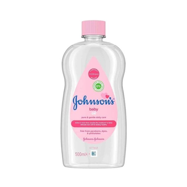 Johnson's Baby Oil, 500 ml, Leaves Skin Soft and Smooth, Ideal for Delicate Skin