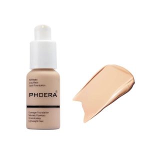 ABRUS? - Foundation, Full Coverage Foundation, Soft Matte, Foundation Makeup Flawless Cream Smooth Long Lasting 24HR Waterproof and Blendable 30ml (#102 Nude)