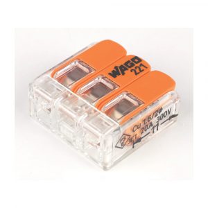 WAGO 32A 3-WAY LEVER CONNECTOR 50 PACK (2803R)