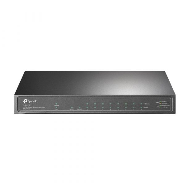 10 Port Gigabit Desktop Switch with PoE+ -  TL-SG1210P - Image 2