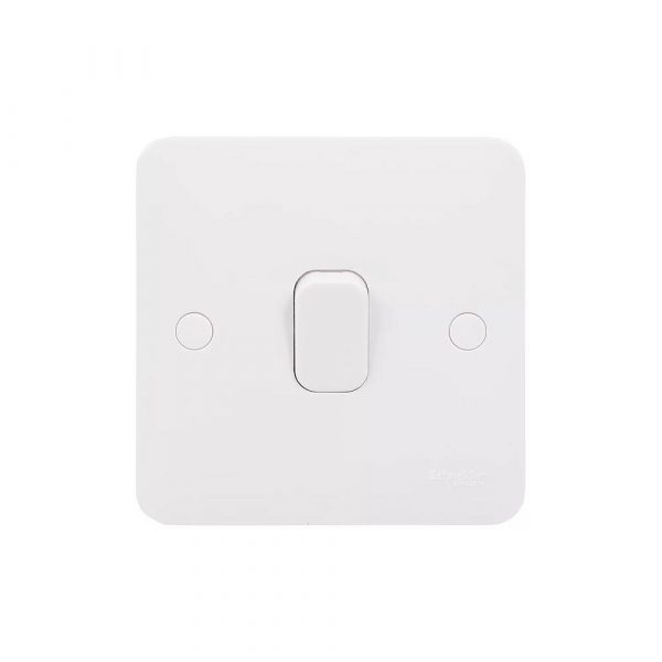 SCHNEIDER ELECTRIC LISSE 10AX 1-GANG 2-WAY 10AX LIGHT SWITCH WHITE (3015J) - Image 2