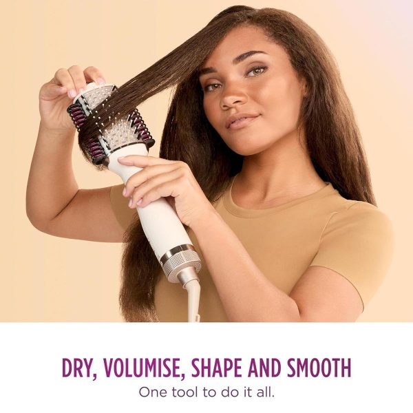 Shark SmoothStyle Heated Brush and Comb, Wet & Dry Modes, Smoothing Hot Air Brush with 3 Temperatures, Soft & Voluminous Finish for All Hair Types, Silk HT202UK - Image 3