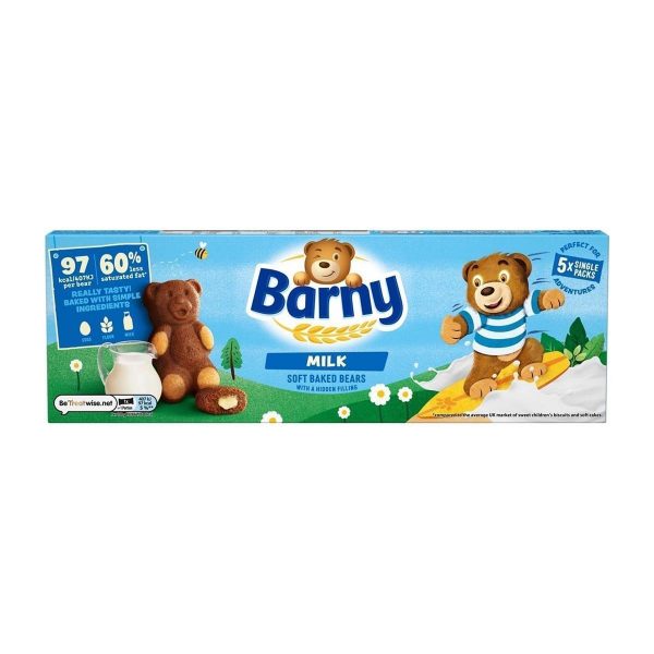 Barny 5 Milk Sponge Bear Biscuits 125 g (Pack of 7 Boxes) - Image 3