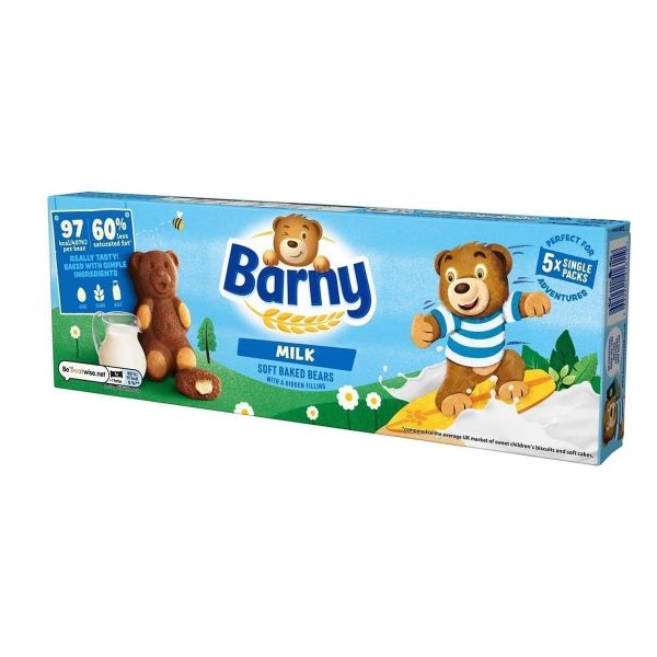 Barny 5 Milk Sponge Bear Biscuits 125 g (Pack of 7 Boxes) - Image 4