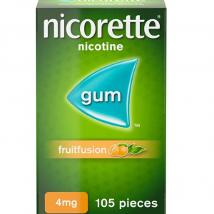 Nicorette Fruitfusion Gum Nicotine 105 Piece, 4 mg (Stop Smoking Aid)