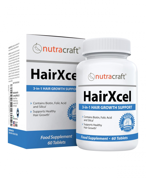 Hair Growth Vitamin Supplement | Biotin, Silica, Grape Seed, Niacin, Pygeum & More | Support Hair Regrowth and Hair Loss | 60 Tablets
