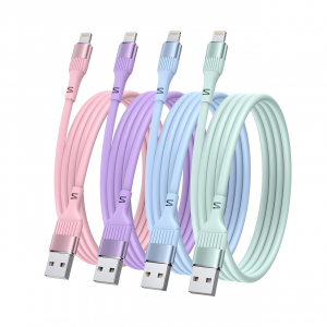 Ankoda iPhone Charger Cable,4Pack 3FT/1M MFi Certified iPhone Fast Charging Cable TPE USB to Lightning Cable Compatible with iPhone 14 13 12 11 Pro Max XR XS X 8 7 6 Plus 5 5S SE
