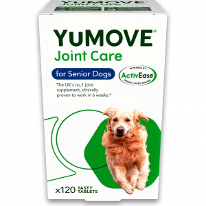 YuMOVE Senior Dog | High Strength Joint Supplement for Older, Stiff Dogs with Glucosamine, Chondroitin, Green Lipped Mussel | Aged 9+ | 120 Tablets,Package may vary