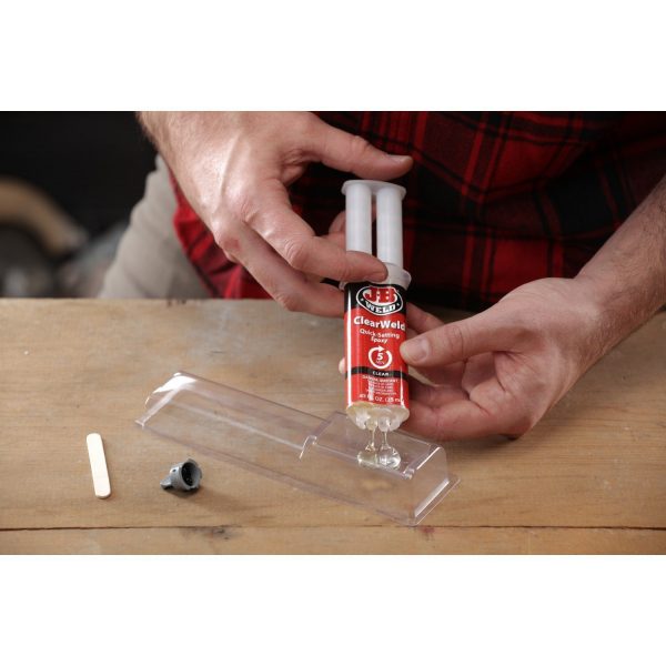 JB WELD CLEAR WELD - 5 MINUTE CLEAR EPOXY - Image 2