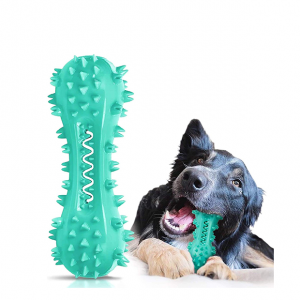 Toothbrush Dog Chew Toy, Stick Bone for Dog Teeth Cleaning, Dental Oral Care for Small, Medium and Large Dogs(Blue)