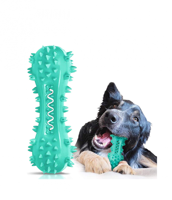 Toothbrush Dog Chew Toy, Stick Bone for Dog Teeth Cleaning, Dental Oral Care for Small, Medium and Large Dogs(Blue)
