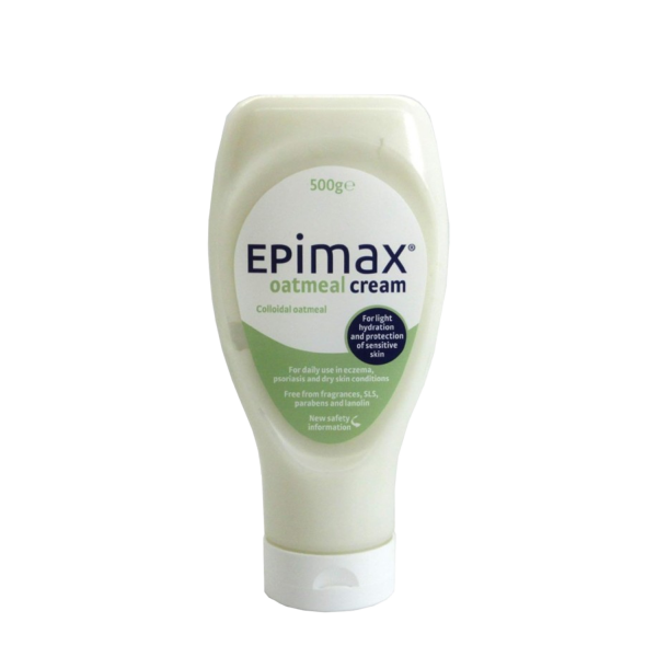 2 x Epimax Oatmeal Cream 500g for Eczema/Psoriasis
