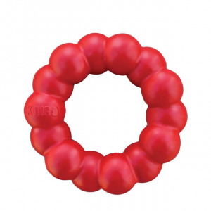 KONG - Ring - Durable Rubber Dog Chew Toy - For Medium/Large Dogs