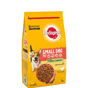 Pedigree Dry Complete Adult Small Dog Chicken and Vegetables 3kg